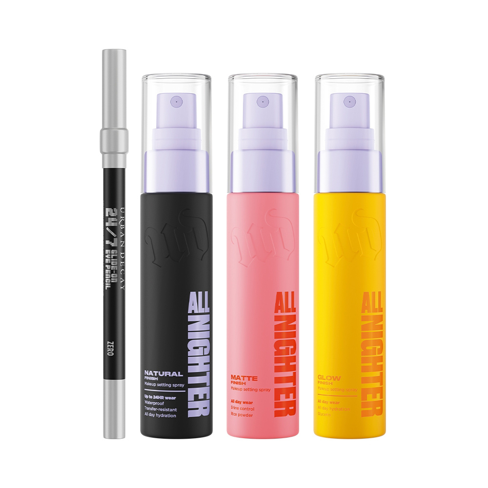 READY, SET, GLOW MAKEUP SET (SET DE SPRAYS FIJADORES)